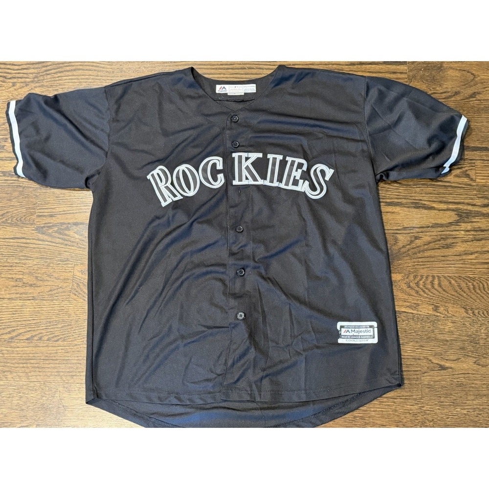Majestic Colorado Rockies Blank #98 MLB Baseball Jersey 3XL XXXL Cool Base